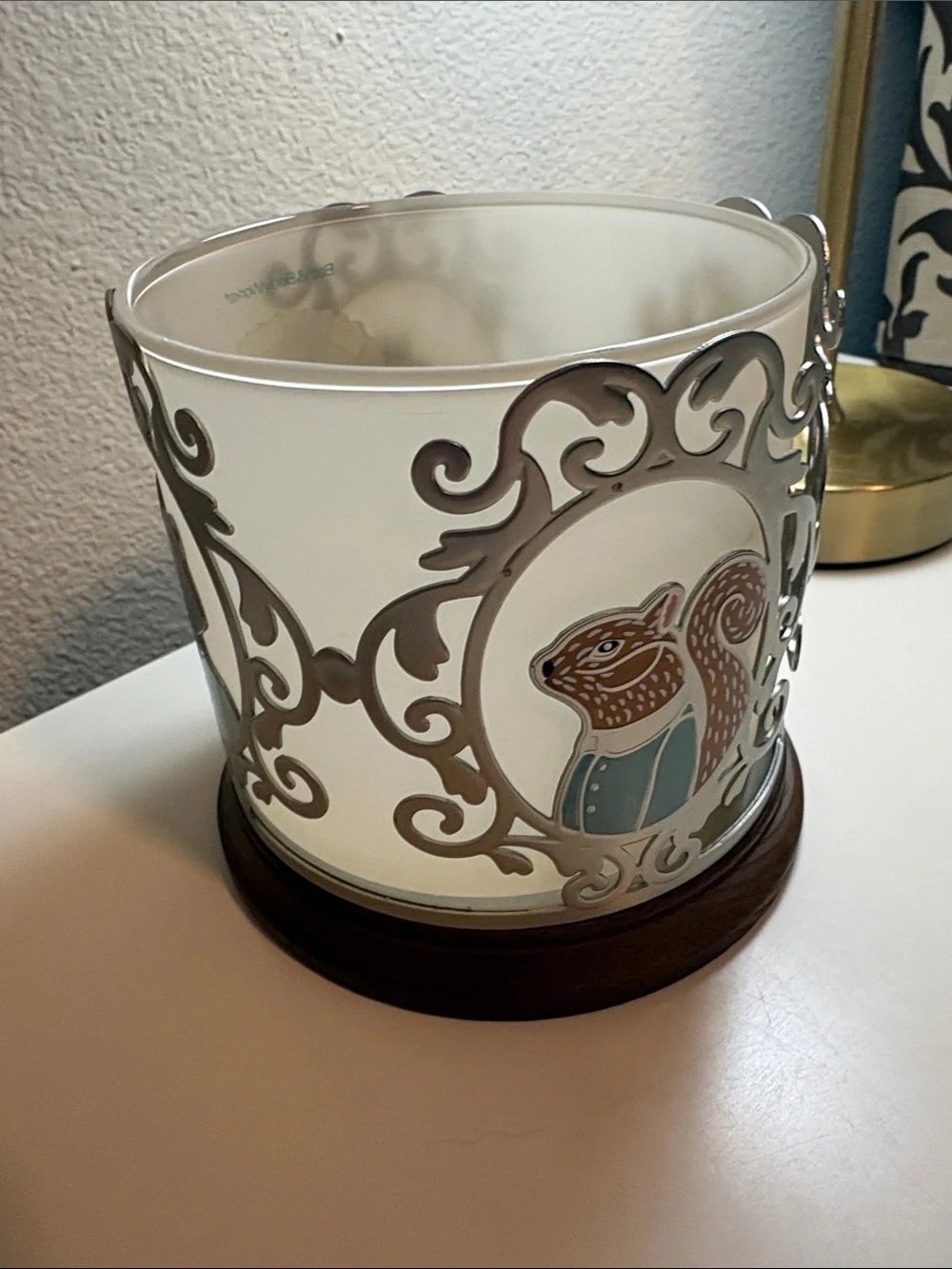 Rare! Bath & Body Works forest critters candle holder